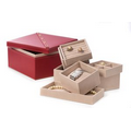 Jewelry Case - Red Leather